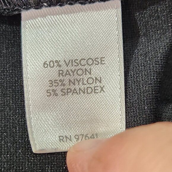 J. Jill Black Ponte Slim Leg Pant With Pockets Women's Size M - Picture 10 of 12